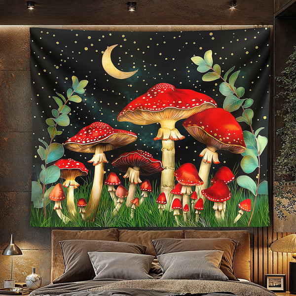 Enchanted Toadstools Tapestry