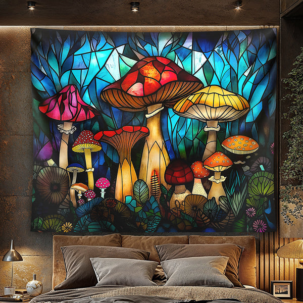 Fungal Mosaic Tapestry
