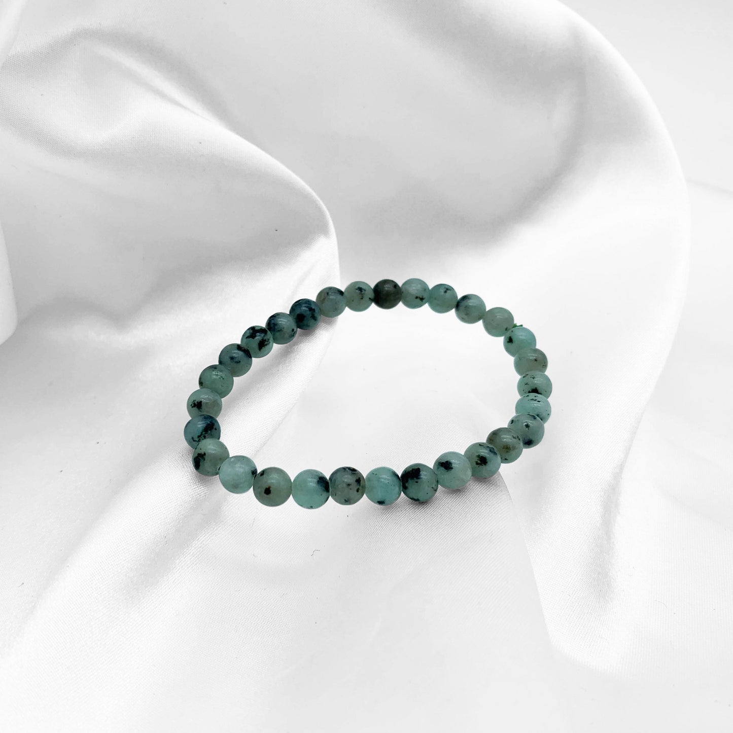 Kiwi Jasper Beaded Bracelet