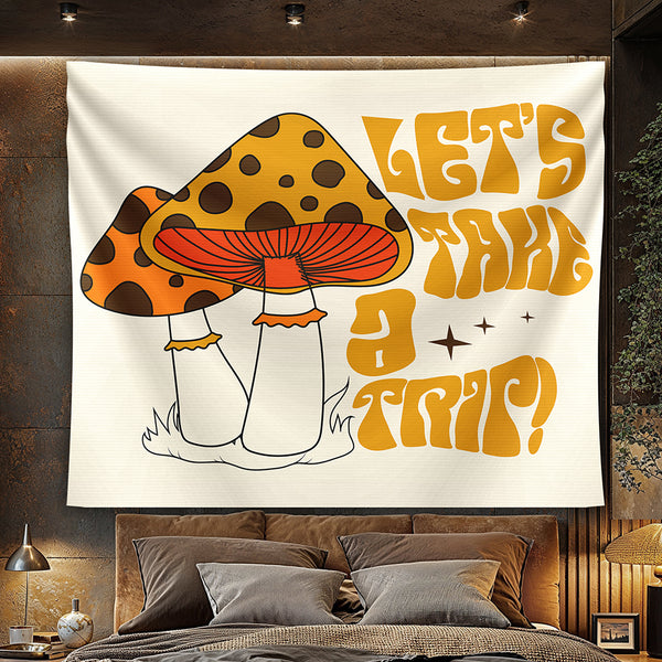 Mushroom Trip Tapestry