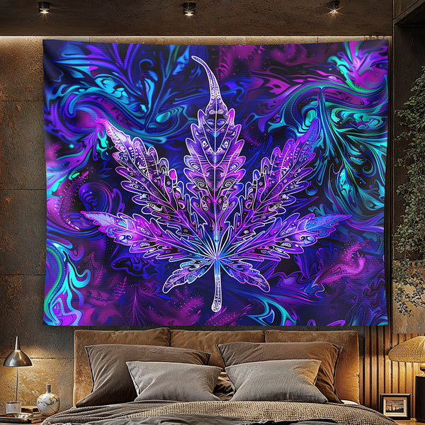 Psychedelic Flora Tapestry