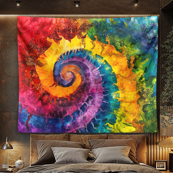 Rainbow Swirl Tapestry