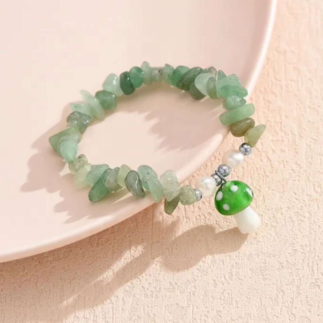 Enchanted Fungi Crystal Bracelet