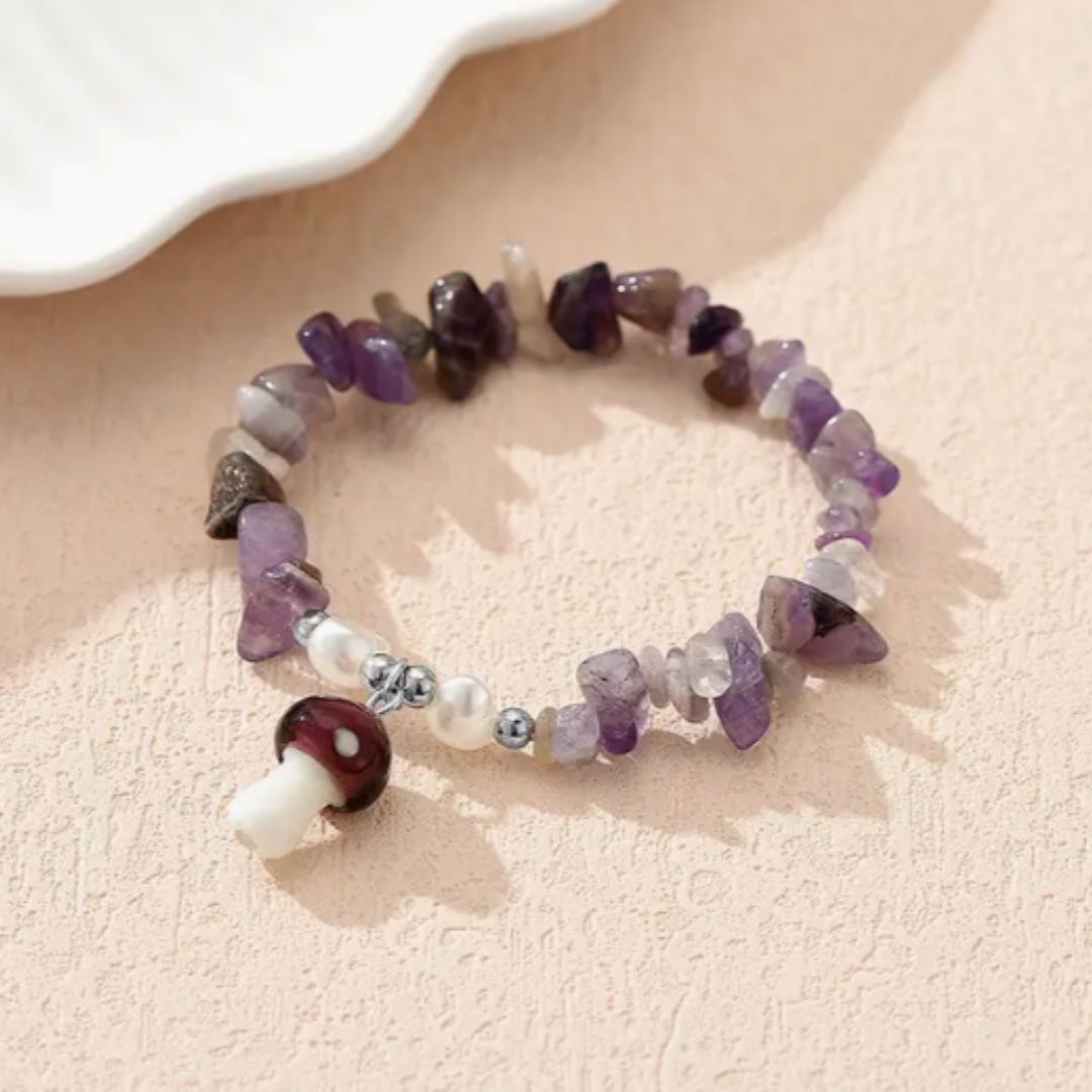 Enchanted Fungi Crystal Bracelet