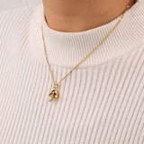 Toadstool Gemstone Necklace