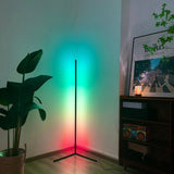 2 PACKS - RGB Corner Floor Lamp, Minimalist LED Lamp