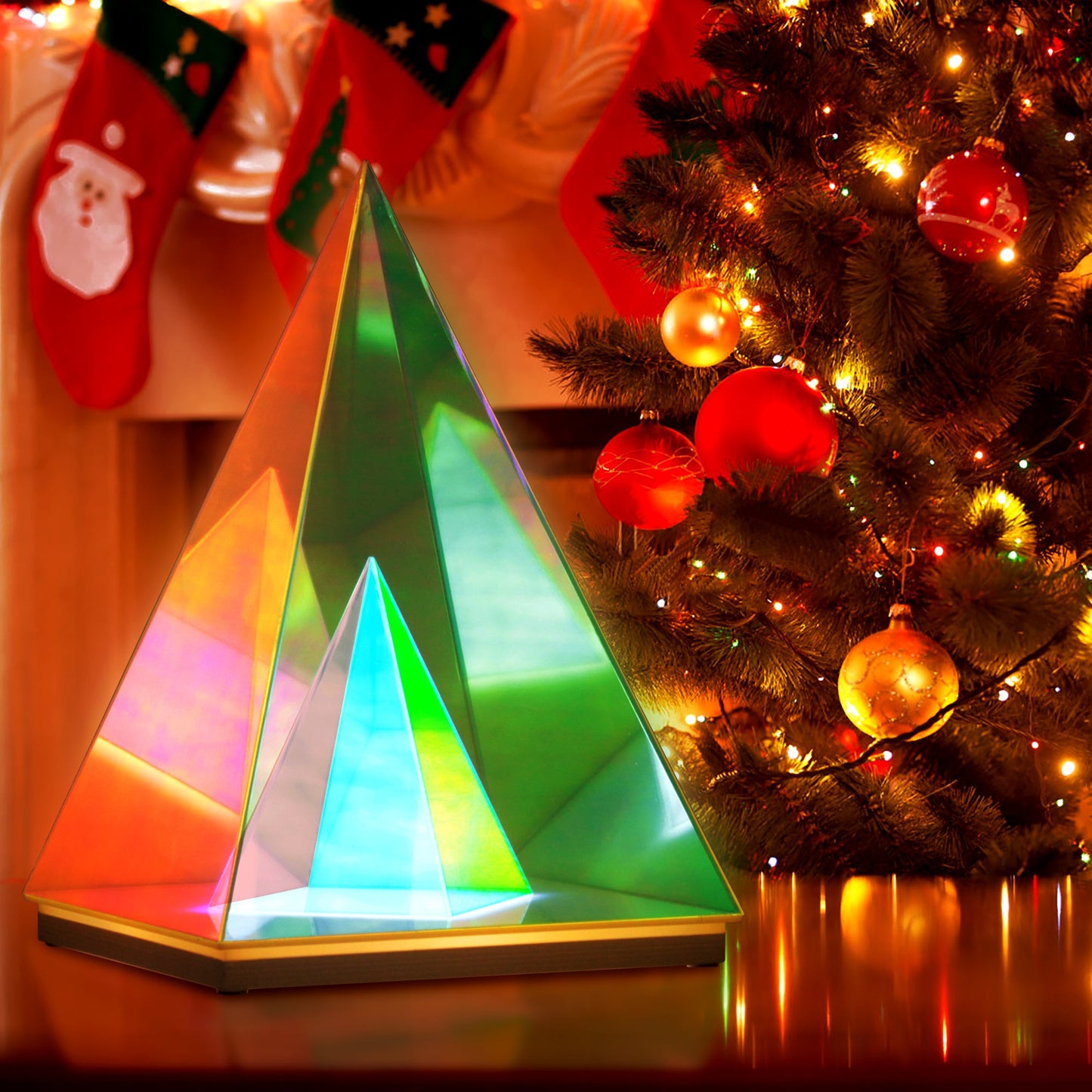 Trigon Acrylic Pyramid Lamp