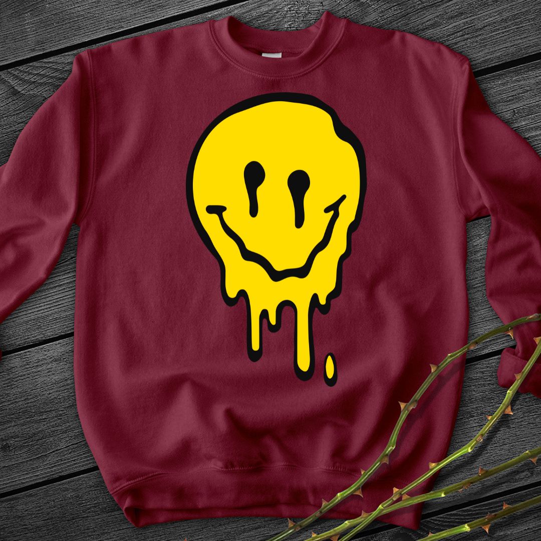 Melting Smiley Crewneck Sweatshirt