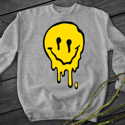 Melting Smiley Crewneck Sweatshirt