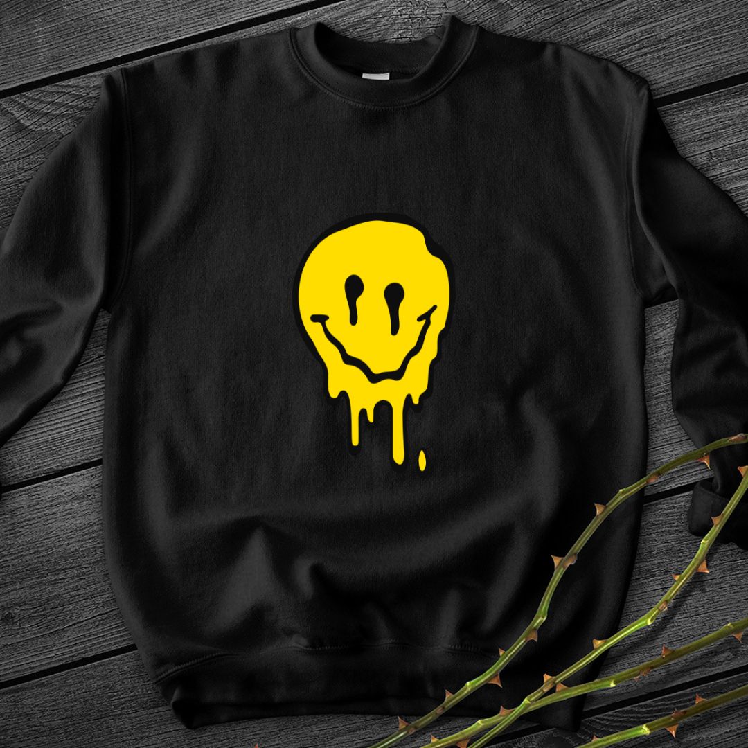 Melting Smiley Crewneck Sweatshirt