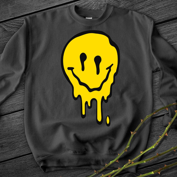 Melting Smiley Crewneck Sweatshirt