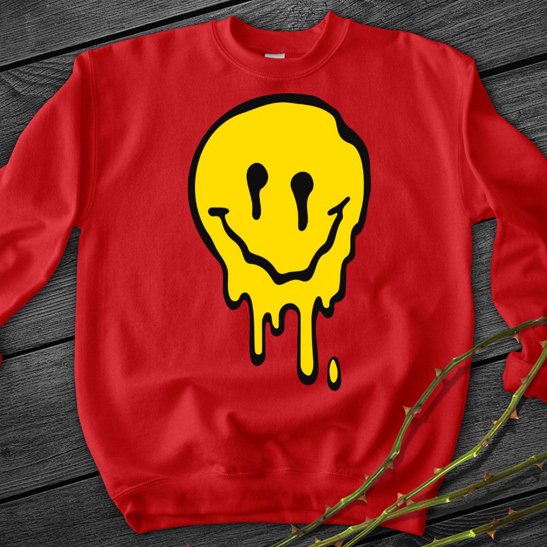 Melting Smiley Crewneck Sweatshirt