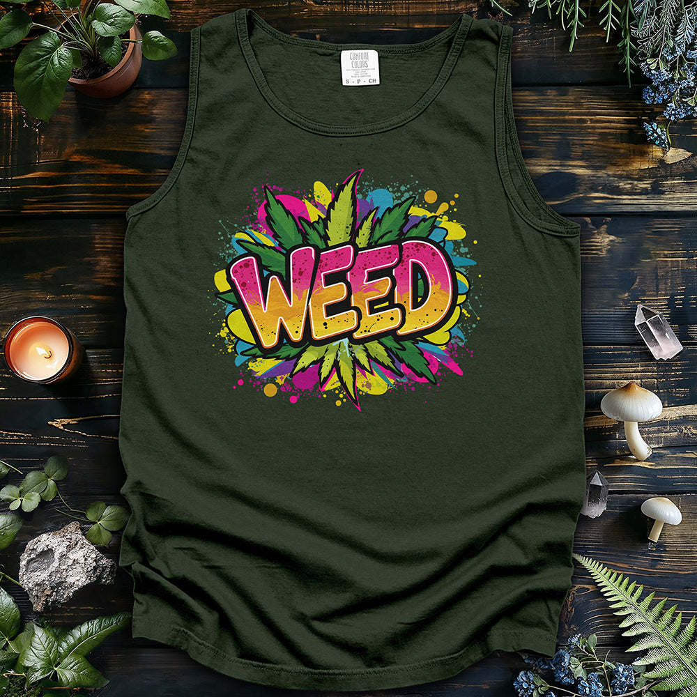 Weed Tag Tank Top