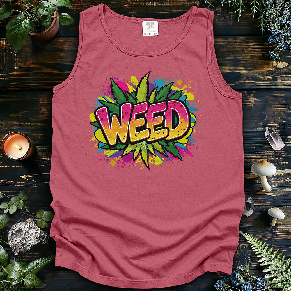 Weed Tag Tank Top