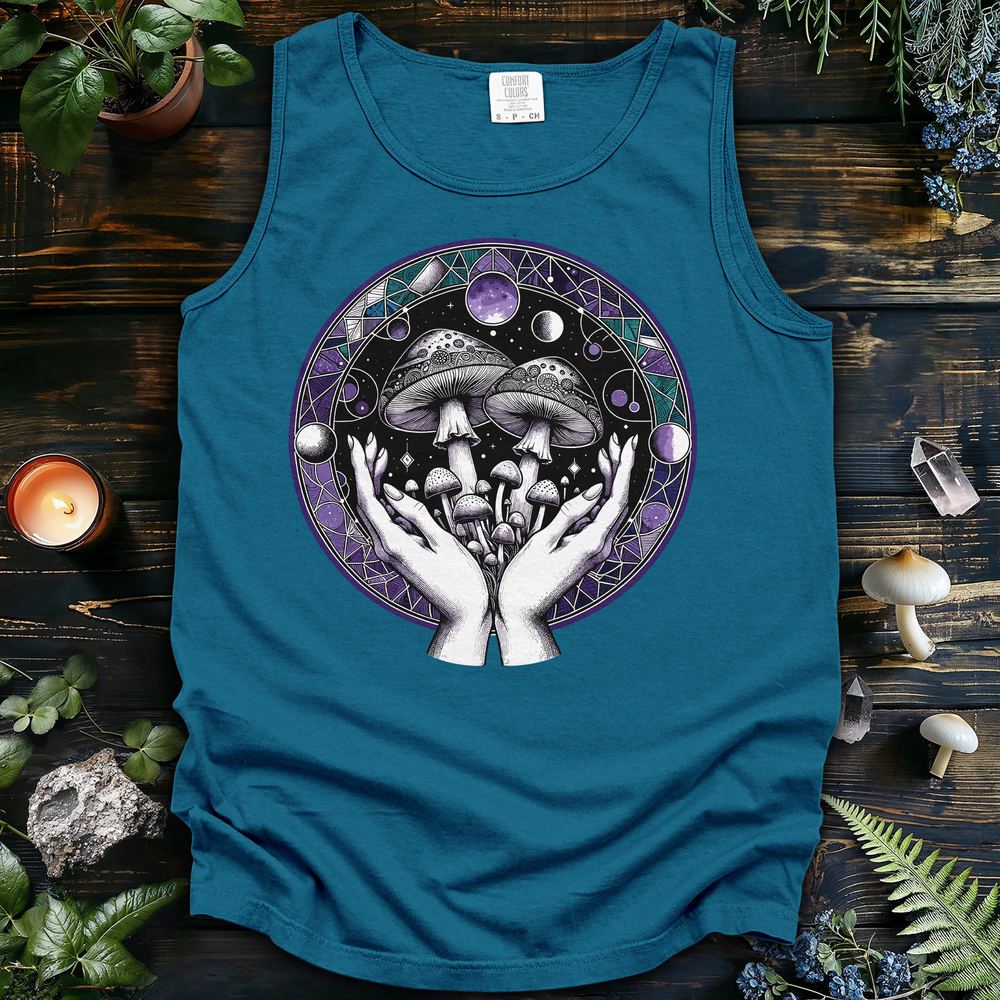 Mystic Mushroom Mandala Tank Top