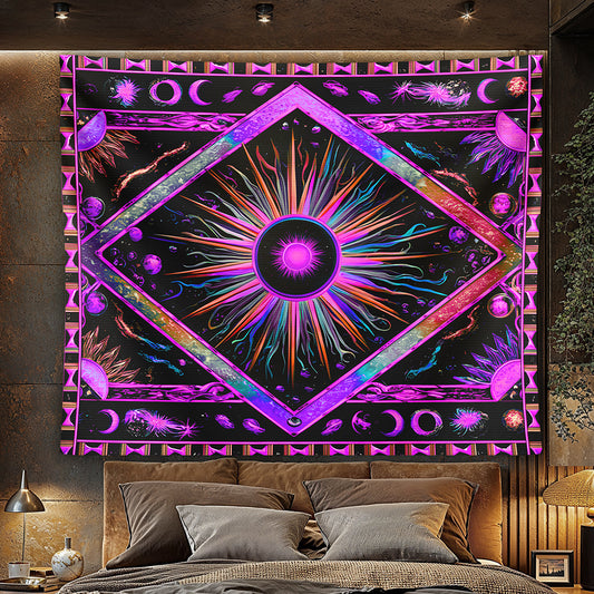 Solar Starburst Tapestry