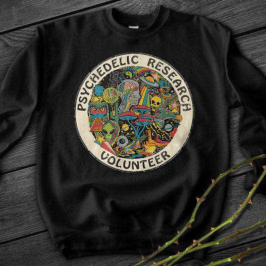 Psychedelic Research Volunteer Crewneck Sweatshirt