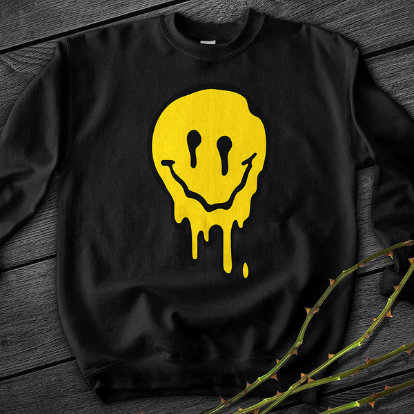 Melting Smiley Crewneck Sweatshirt