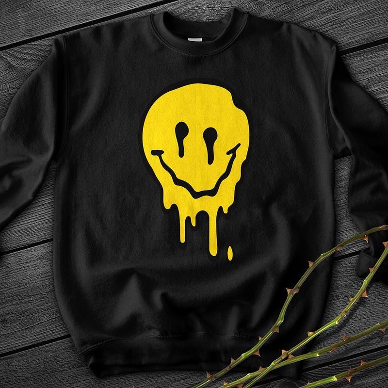 Melting Smiley Crewneck Sweatshirt