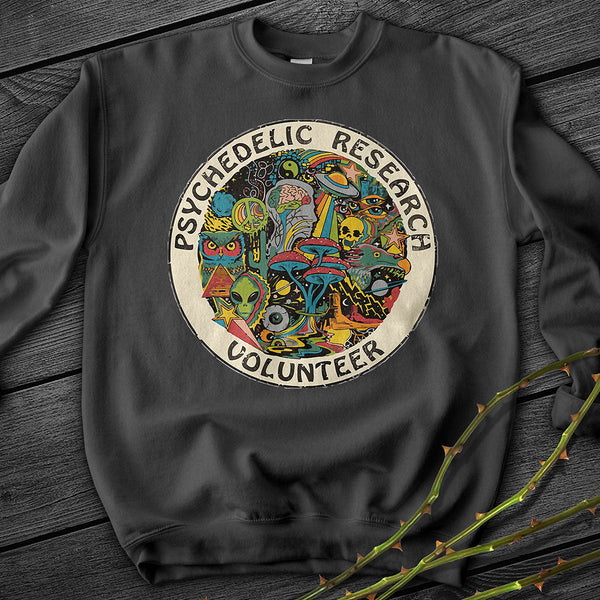 Psychedelic Research Volunteer Crewneck Sweatshirt