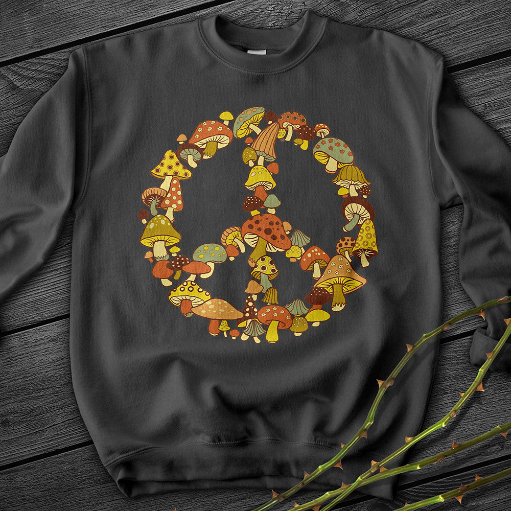 Mushroom Peace Crewneck Sweatshirt