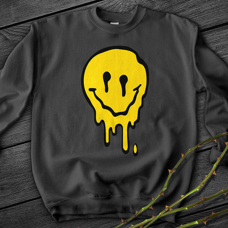 Melting Smiley Crewneck Sweatshirt