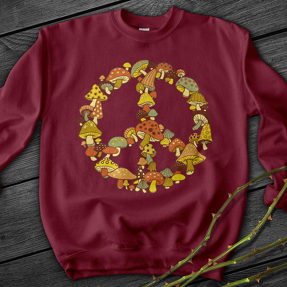 Mushroom Peace Crewneck Sweatshirt