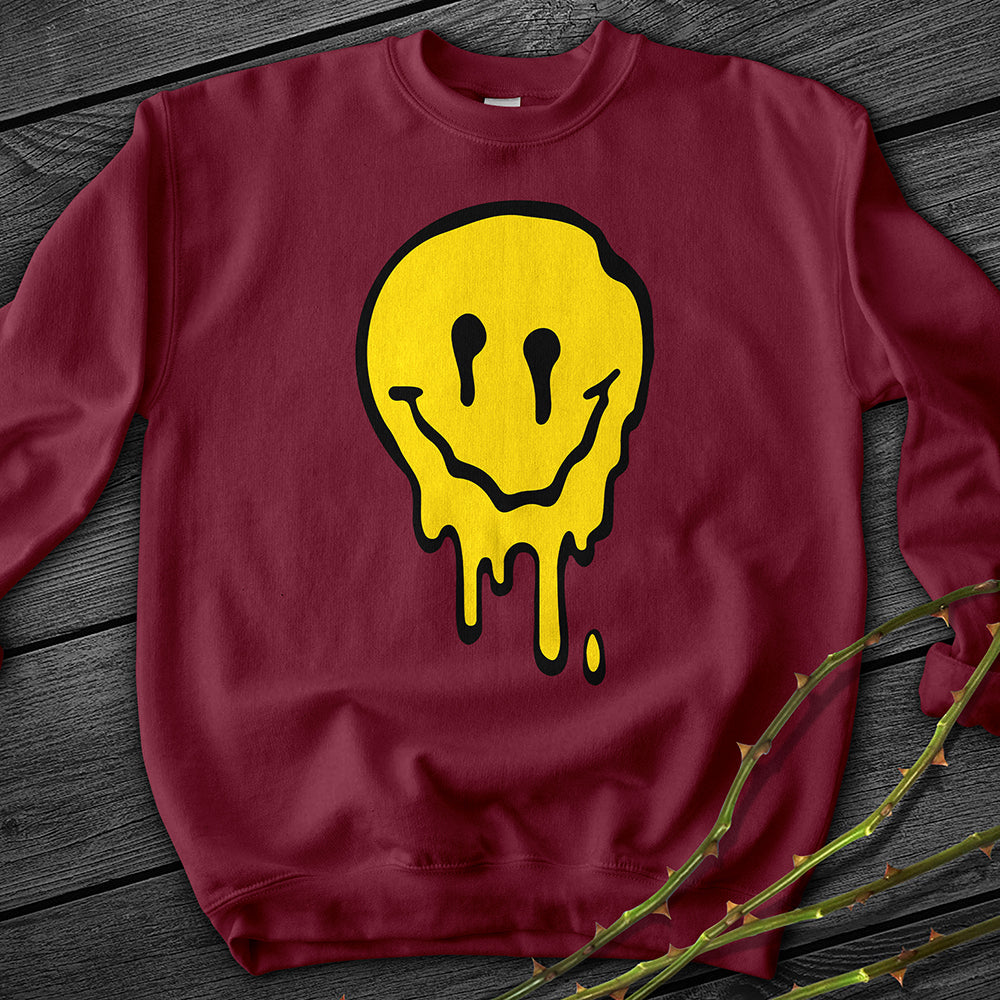 Melting Smiley Crewneck Sweatshirt