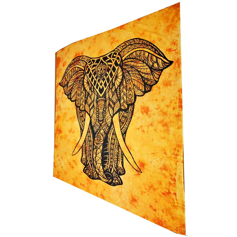 Indian Bohemian Elephant Tapestry Full Size Psychedelic Wall Hanging Decoration