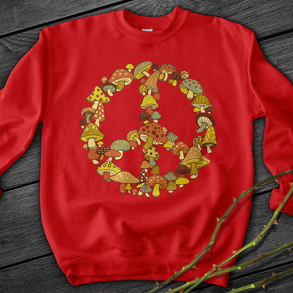 Mushroom Peace Crewneck Sweatshirt