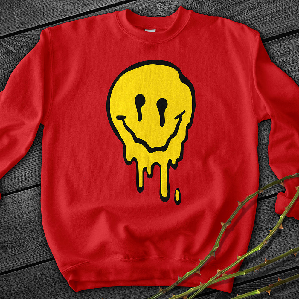 Melting Smiley Crewneck Sweatshirt