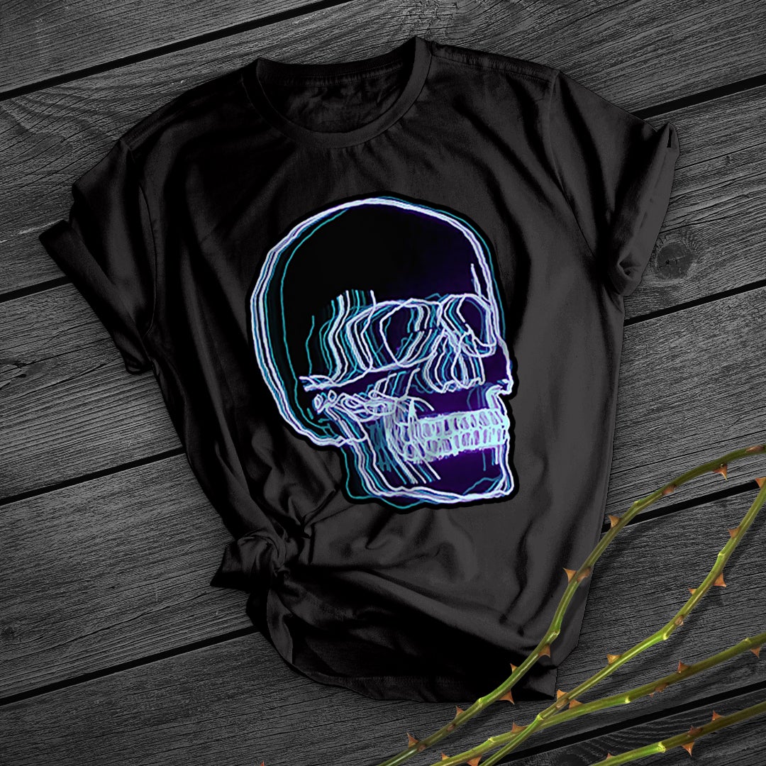 Neon Trippy Skull