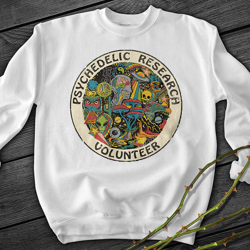 Psychedelic Research Volunteer Crewneck Sweatshirt