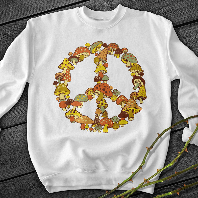 Mushroom Peace Crewneck Sweatshirt